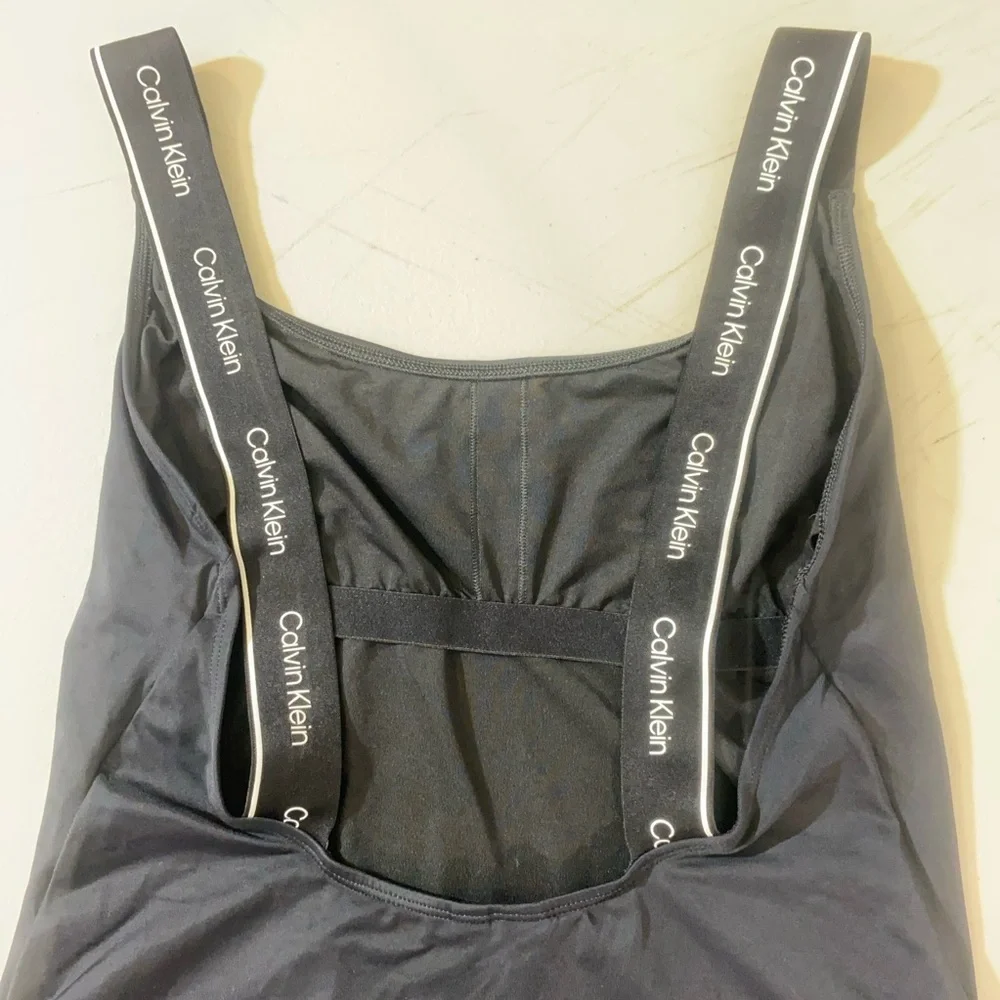 One-Piece Swimsuit Calvin Klein XL Logo Strap Classic Scoop‎